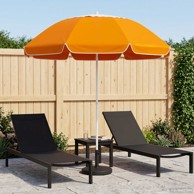 Vrtni suncobran, 240 cm, 170T poliester, narančasti
