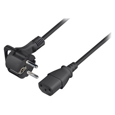 TRANSMEDIA Naponski kabel, schuko, ravni, C13 jack, 1.5m