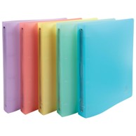 EXACOMPTA Uložna mapa 4 ringa fi 30 mm A4 PP Chromaline Pastel 51970E sortirano prozirna