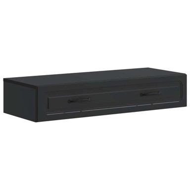 Stol zidni, 87.5 x 34.5 x 17 cm, konstruirano drvo, crna
