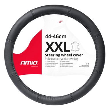 AMIO Kožna navlaka za volan XXL 44-46 cm