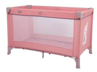 FREEON Prijenosni krevet LOVE, sklopivi, rozi