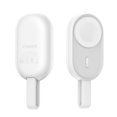 VEGER Powerbank prijenosni punjač W0102, bijeli, 1200 mAh, bežični, za Apple Watch