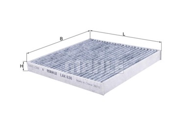 MAHLE Filter kabine MITSUBISHI LAK 636 MIRAGE / SPACE STAR HATCHBACK 1.2 (A03A) 12 , sa aktivnim ugljenom
