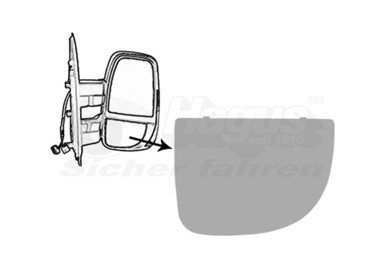 VAN WEZEL Ogledalo retrovizora Iveco Daily 14-, desno, donje, 2817832