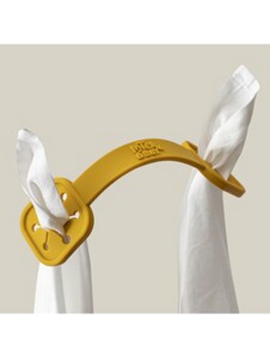 INTERBABY Silikonski držač tetra pelena, earth ocher, 2 kom