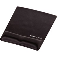 FELLOWES Podloga za miš Health‑V Fabrik Wrist/Mouse Pad, crna