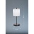 FISCHER & HONSEL Crno-bijela LED stolna lampa s mogućnosti zatamnjivanja (visina 34,5 cm) Riva 