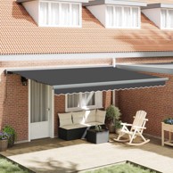 Tenda, 400 x 300 cm, platno i aluminij, antracit i siva