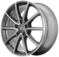 RC DESIGN Aluminijski naplatak RC32 7.5x17 5/112 ET43, polirana, himalajsko siva