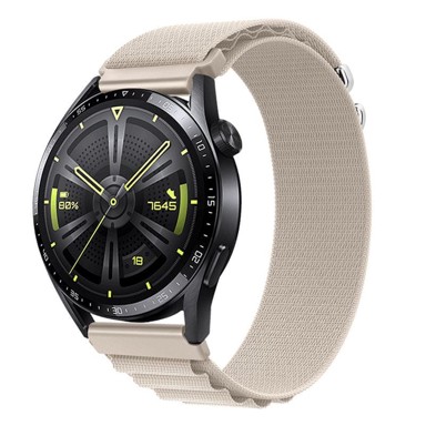 B-STRAP Nylon Loop remen za Garmin Vivoactive 5, starlight