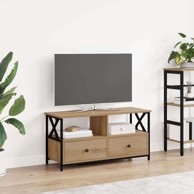 TV ormar s ladicama, 90 x 33 x 45 cm, konstruirano drvo, umjetnički hrast