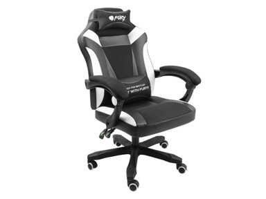 FURY Gaming stolica Avenger XL, bijelo/crna
