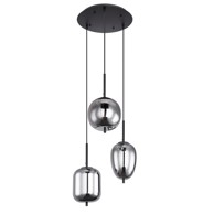 GLOBO Stropna svjetiljka Blacky 3xE14 40W