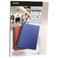 FORNAX Korice za spiralni uvez, A4, 180 my PVC, pk100, prozirne