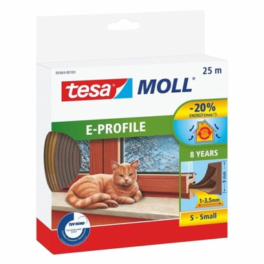 TESA Brtvena traka E profil, brončana, 9 mm x 25 m