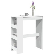Barski stol s držačima bijeli 90x40x103,5 cm konstruirano drvo