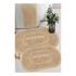 MILA HOME Smeđe/krem kupaonske prostirke u setu 2 kom 60x90 cm Jute Look