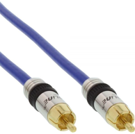 INLINE RCA audio kabel, 3 m, plavi