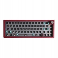 Bežična mehanička tipkovnica GMK67, 65%, Hot Swap, RGB, 2,4 GHz, crvena