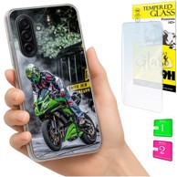Torbica za Samsung Galaxy A17 5G, maskica foto, zadnja stranica, futrola + staklo 9H
