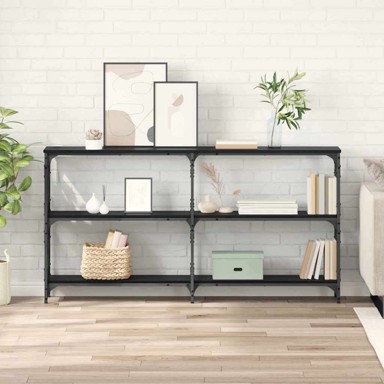 Konzolna stolica, crni hrast, 156 x 28 x 80,5 cm