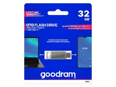 GOODRAM USB stick GoodDrive ODA3 3.2 32GB, USB-C, USB-A
