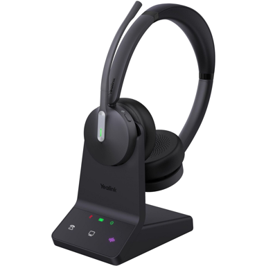 YEALINK Slušalice WH64 Dual UC, bežične, Bluetooth, USB-C, crne