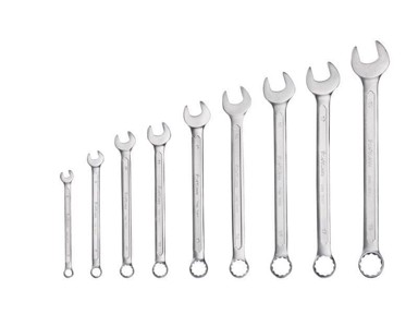FORTUM Set kombiniranih ključeva 4730202, 9 kom, 6–8–10–11–13–14–16–17–19 mm, 61CrV5