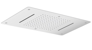 SAPHO Stropni tuš s dvostrukom kaskadom, 700×380 mm, sjajni nehrđajući čelik