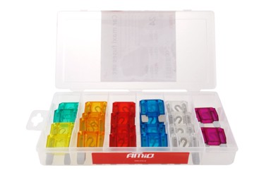 AMIO Set MAXI auto osigurača, kutija, 24 kom, MIX