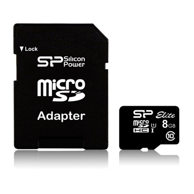 SILICON POWER MicroSDHC kartica Elite, 8 GB, Class 10 UHS-I