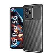 TECHSUIT Maskica CarbonFiber za Xiaomi Poco X5 Pro, crna