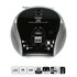 LENCO Prijenosni stereo FM radio s CD playerom SCD-24, crno-srebrni