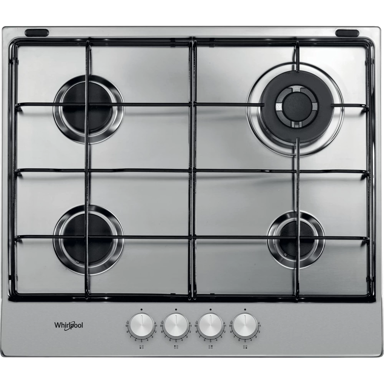 WHIRLPOOL Ugradbena plinska ploča TGML 651 IX, 55 cm, 4 zone, nehrđajući čelik
