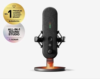 STEELSERIES Mikrofon Alias, USB-C, RGB, crni
