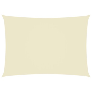 Jedro protiv sunca od tkanine Oxford pravokutno 2,5x4,5 m krem