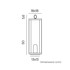 NEW GARDEN Stolna lampa Siroco 50 cm crna