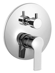 SAPHO BARON Ugradbena miješalica za tuš, 2 izlaza, krom