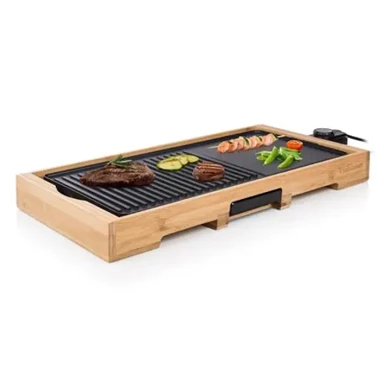TRISTAR Grill stolni TG2514B Bamboo XL, 2200 W, crni