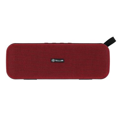 TELLUR Bluetooth zvučnik Loop, 10W, TWS/FM/USB/microSD/AUX, crveni
