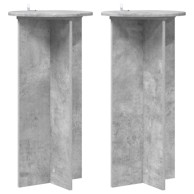 Stalak za biljke 2 kom 40x40x80 cm, betonska siva