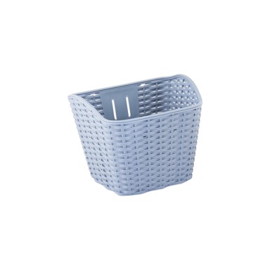 Košara za bicikl, PVC, pletena, siva