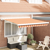 Automatska uvlačiva tenda 350x250 cm, u žutoj i narančastoj