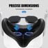 Silikonska zaštitna navlaka za naočale PS VR2, crna