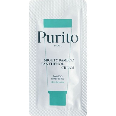 PURITO SEOUL Umirujuća krema s pantenolom Mighty Bamboo Panthenol Cream 1 ml sample