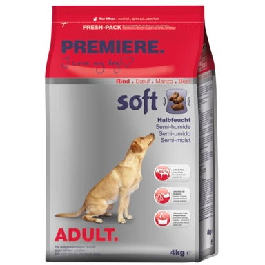 PREMIERE Hrana za pse Soft Adult govedina 4 kg