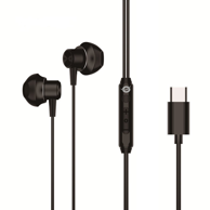 CONCEPTRONIC Slušalice BRENDAN04B, žičane, USB-C, in-ear, crne