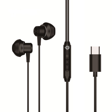 CONCEPTRONIC Slušalice BRENDAN04B, žičane, USB-C, in-ear, crne