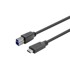VIVOLINK USB C na USB B 3.2 gen 1 kabel 20 m crne boje
